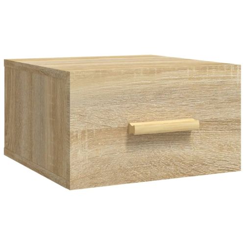 Нощно шкафче за стенен монтаж, сонома дъб, 35x35x20 см