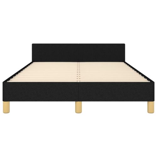 Рамка за легло без матрак, черна, 120x200 см, плат