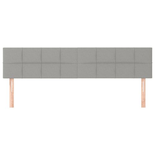 Табла за легло, светло сива, 160x5x78/88 см, плат