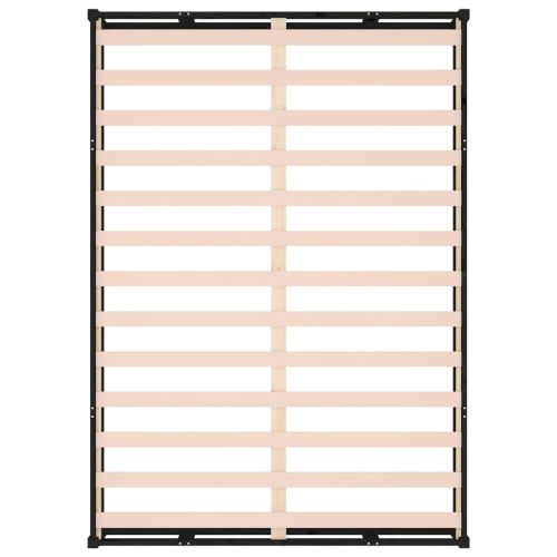 рамка за легло черна 180x200 см Super King дърво масив