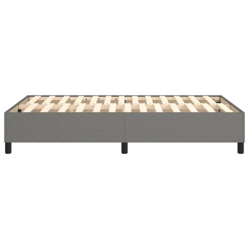 Рамка за легло с пружини, тъмносива, 120x200 см, плат
