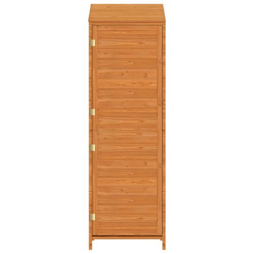 Градинска барака, кафява, 55x52x174,5 см, чамово дърво масив