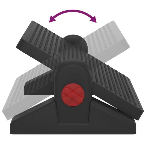 Поставка за крака, черна, 50x30,5x17 см