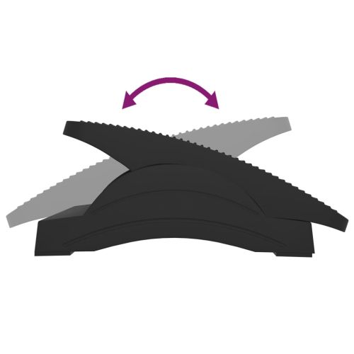 Поставка за крака, черна, 43,5x32,5x10,5 см