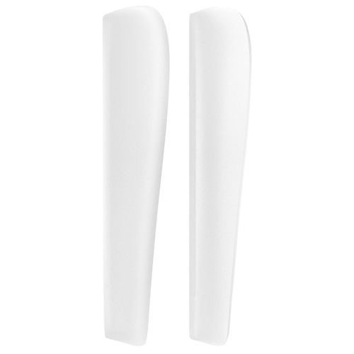 Горна табла с уши, бяла, 83x23x118/128 см, изкуствена кожа