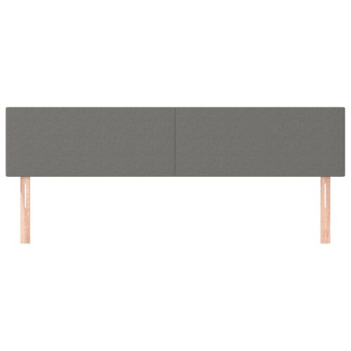 Табла за легло, тъмносива, 160x5x78/88 см, плат