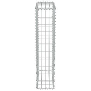 Габионна стена с капаци, поцинкована стомана, 50x20x100 см