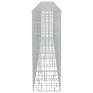 Габионна стена с капаци, поцинкована стомана, 600х50х150 см