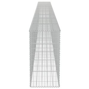 Габионна стена с капаци, поцинкована стомана, 900х50х100 см