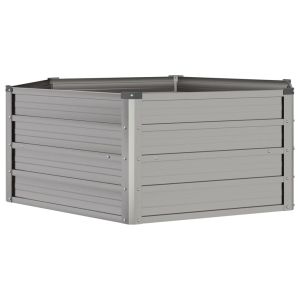 Градинска повдигната леха ръждив 129x129x45см кортенова стомана