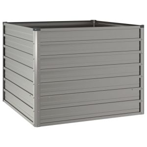 Градинска повдигната леха ръждив 100x100x77см кортенова стомана