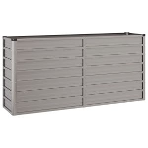 Градинска повдигната леха ръждив 160x40x77 см кортенова стомана