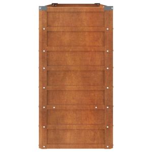Градинска повдигната леха ръждив 160x40x77 см кортенова стомана