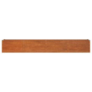 Градинска повдигната леха ръждив 320x40x45 см кортенова стомана