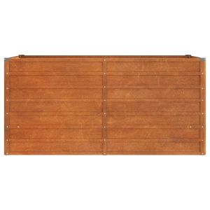 Градинска повдигната леха ръждив 160x80x77 см кортенова стомана