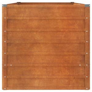 Градинска повдигната леха ръждив 160x80x77 см кортенова стомана