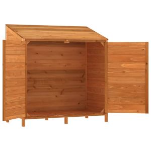 Градинска барака, кафява, 102x52x112 см, чамово дърво масив