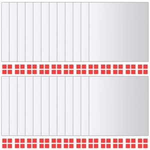 Огледални плочки, 24 бр, квадратно стъкло