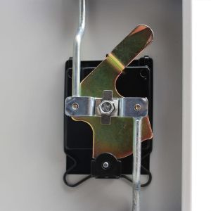 Офис шкаф, 90x40x140 см, стомана, сив