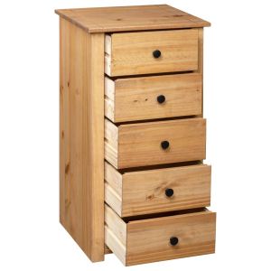 Сайдборд, 46x40x89 см, бор масив, стил Панама