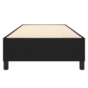 Рамка за легло с пружини, черна, 100x200 см, плат