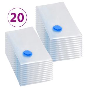 Вакуумни пътни чанти за съхранение на дрехи, 80x60 см, 20 бр