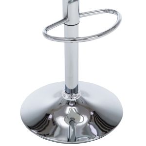 Бар табуретки, 2 бр, кремави, изкуствена кожа