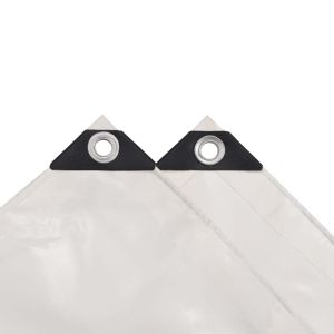 Брезентово платнище, 650 гр/м², 4x5 м, цвят бял