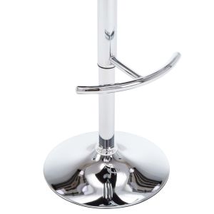 Бар табуретки, 2 бр, черни, изкуствена кожа