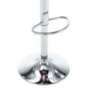 Бар табуретки, 2 бр, кремави, изкуствена кожа