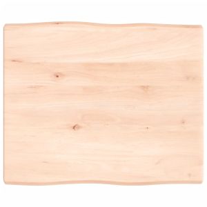 Плот за маса 60x50x(2-4) см необработено масивно дърво жив ръб