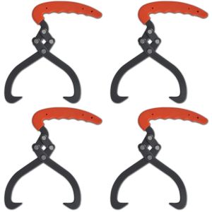 Клещи за дърва с PVC дръжка - 4 броя