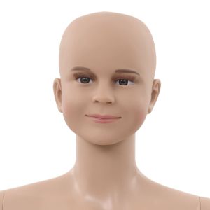 Детски манекен в цял ръст, стъклена основа, бежов, 140 см