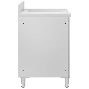 Търговски кухненски шкаф с отцедник, неръждаема стомана