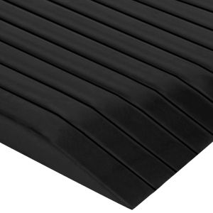 Рампи за прагове, 2 бр, 110x32x3,8 см, гума