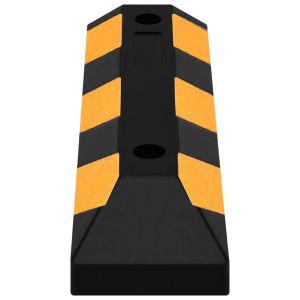 Светлоотразителни паркинг стопери, 2 бр, 56x15x10 см, гума