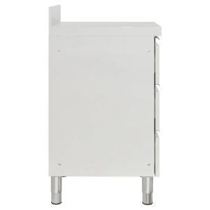 Търговски кухненски шкаф с 3 чекмеджета 50x60x96 см