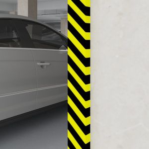 Ъглов протектор жълто и черно 6x2x101,5 см PU