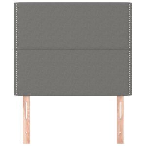 Табла за легло, тъмносива, 80x5x118/128 см, плат