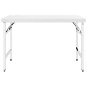 Кухненска сгъваема работна маса, 120x60x80 см, неръждаема стомана