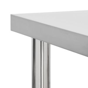 Кухненска работна маса с колелца 80x30x85 см неръждаема стомана