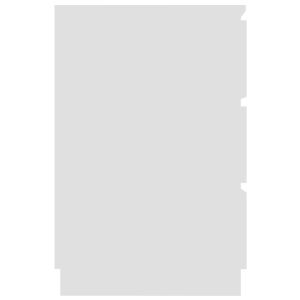 Писалище, бяло, 140x50x77 см, инженерно дърво