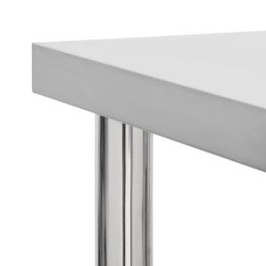 Кухненска работна маса с колелца 60x30x85 см неръждаема стомана