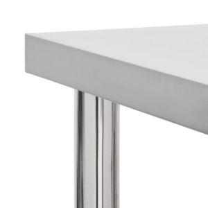 Кухненска работна маса с колелца 80x45x85 см неръждаема стомана