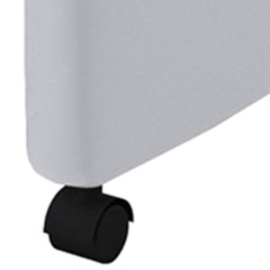 Трапезни столове, 6 бр, бели, изкуствена кожа