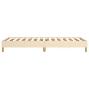 Рамка за легло с пружини, kремав, 80x200 см, плат