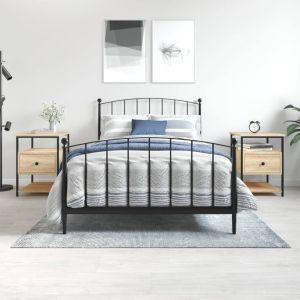 Нощни шкафчета 2 бр дъб сонома 40x42x56 см инженерно дърво