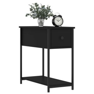 Нощни шкафчета 2 бр черни 30x60x60 см инженерно дърво