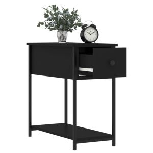 Нощни шкафчета 2 бр черни 30x60x60 см инженерно дърво