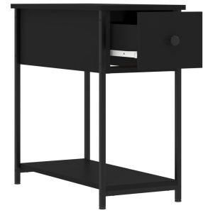 Нощни шкафчета 2 бр черни 30x60x60 см инженерно дърво